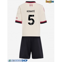 Maglie da calcio Liverpool Ibrahima Konate #5 Seconda Maglia Bambino 2025-26 Manica Corta (+ Pantaloni corti)